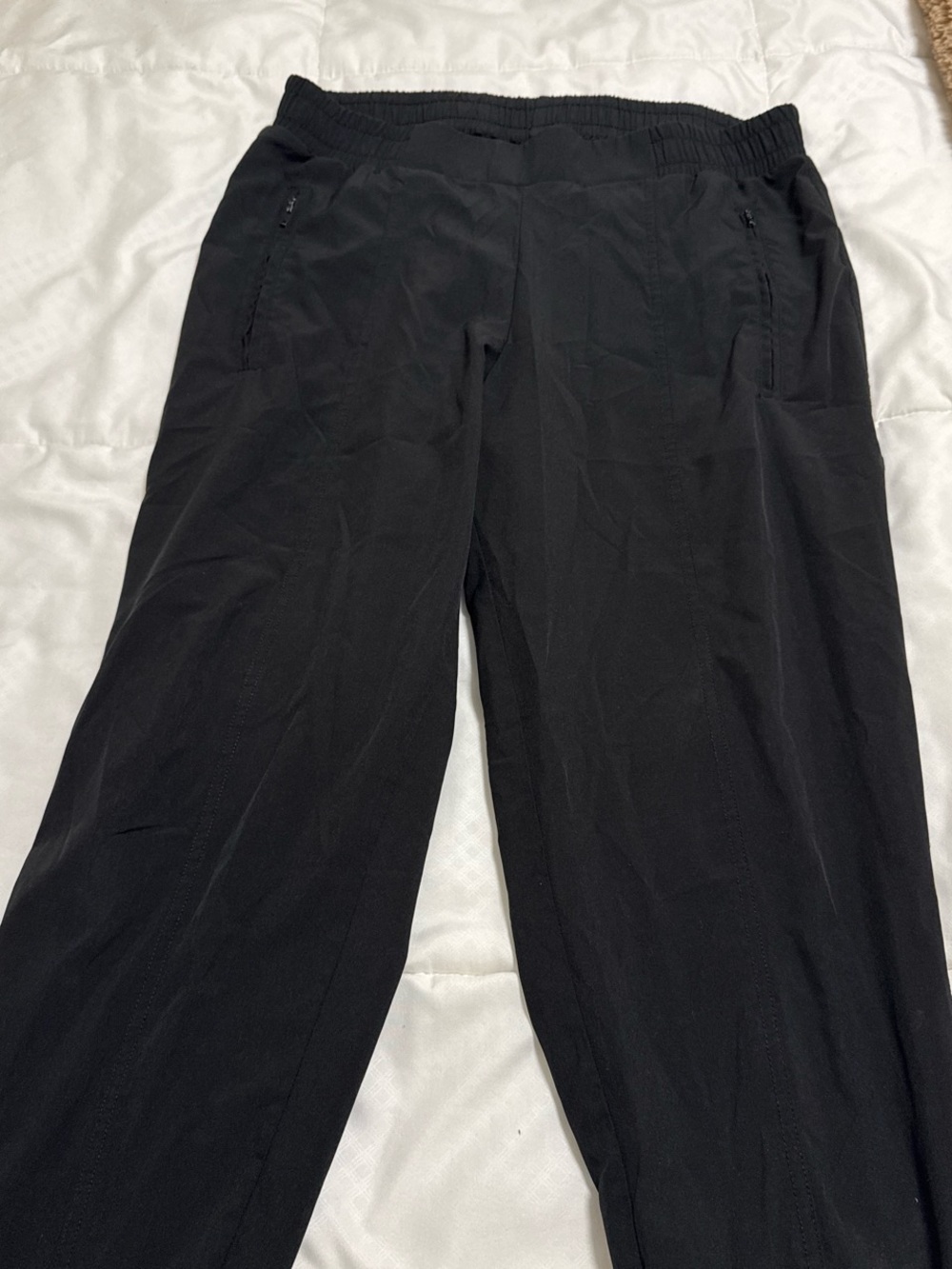 Old Navy Black Elastic Waist Straight-Leg Pants